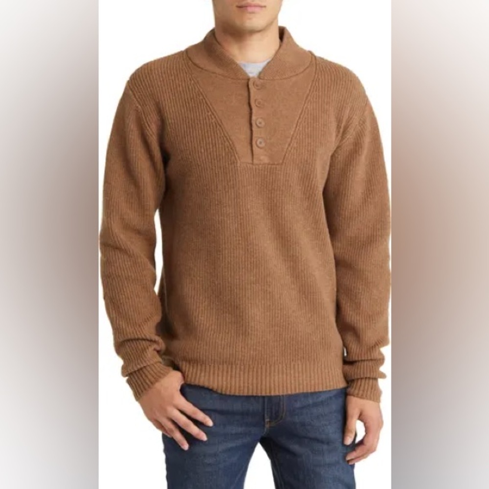 CABELA’s 2XL Mens Wool Blend Military Chunky Knit Chocolate Grandpop Hunting
